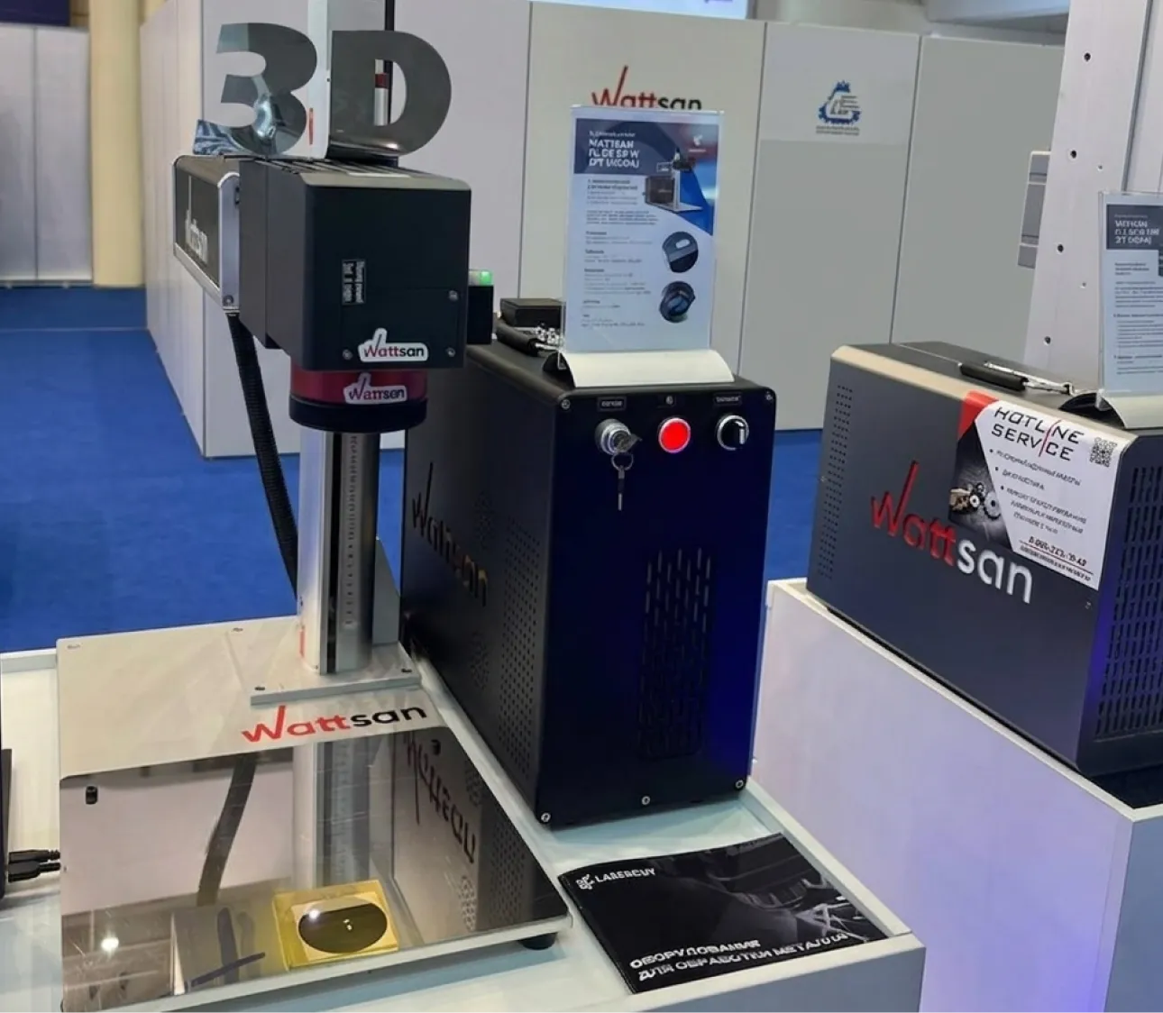 Крупногабаритный лазерный маркиратор Wattsan GT портального типа на складе готовой продукции