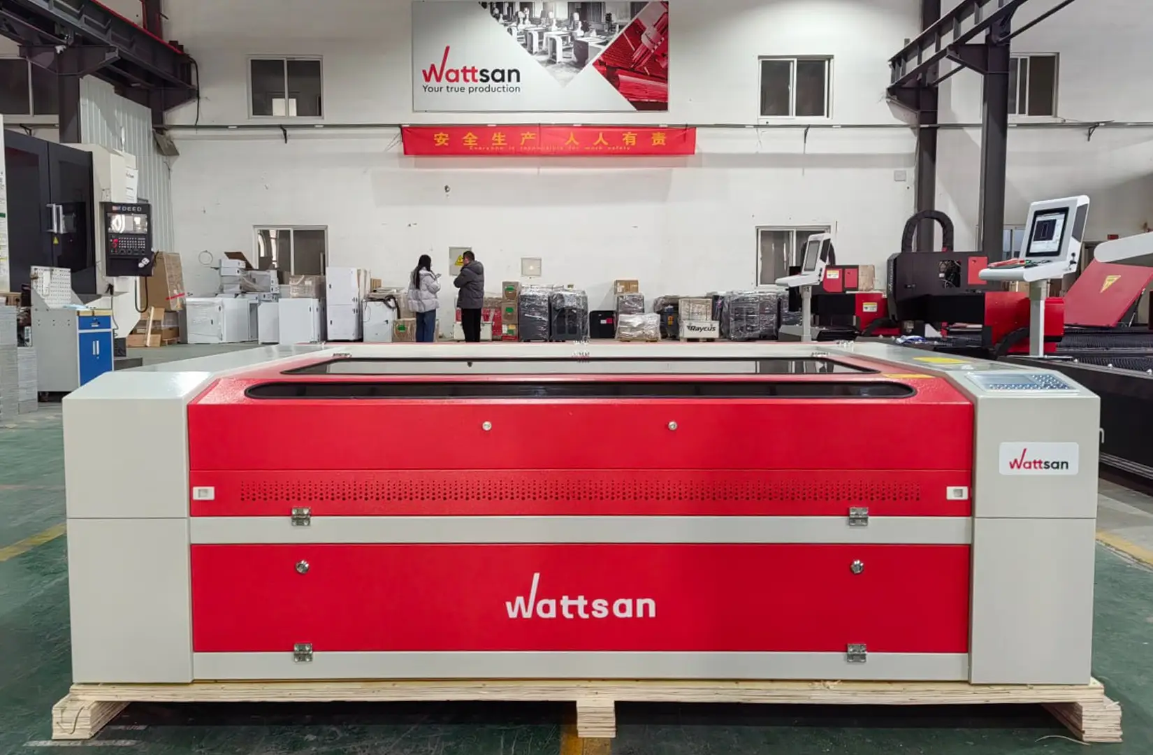 Лазерный CO2-станок Wattsan 1610 DUOS LT с двумя лазерными головами