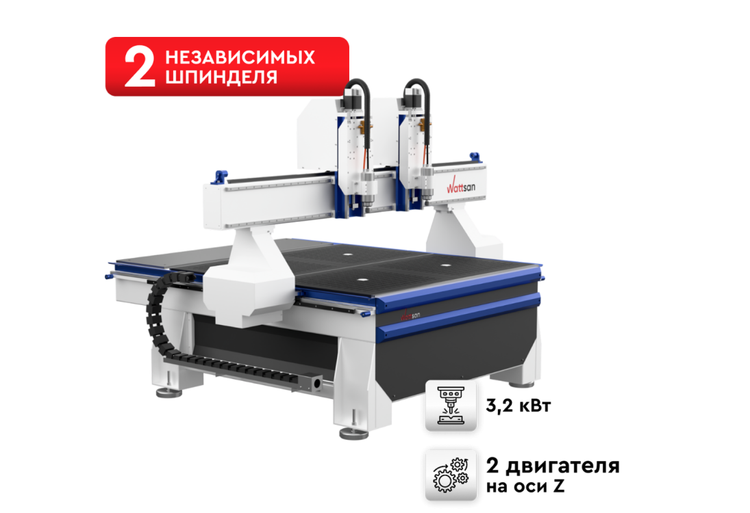 Превью 1 к Фрезерный станок с ЧПУ WATTSAN M1 1616 S2 X