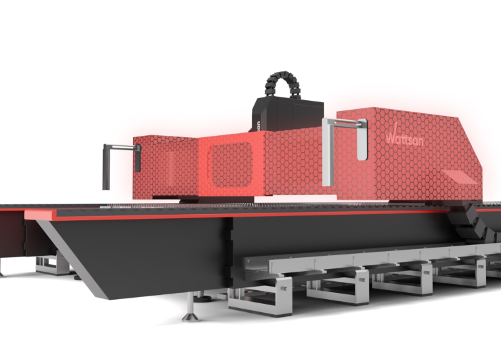 Превью 4 к Широкоформатный лазерный станок Wattsan Large Cabin 3216 80 кВт IPG