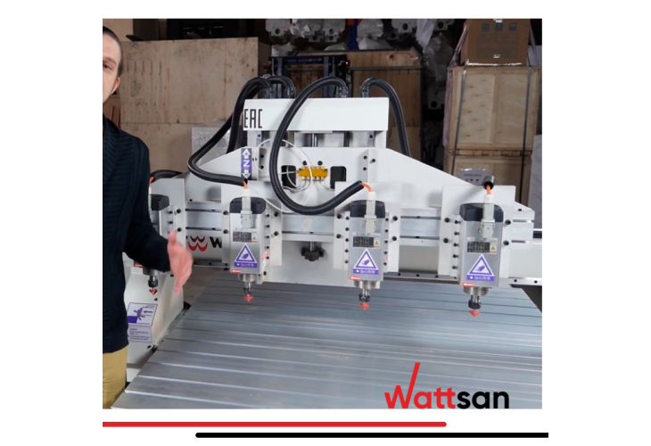 Превью 14 к 3D Фрезерный станок с ЧПУ с 4 шпинделями WATTSAN M1 1313 S4 NcStudio