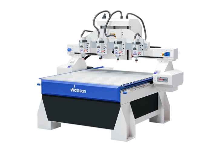 Превью 1 к 3D Фрезерный станок с ЧПУ с 4 шпинделями WATTSAN M1 1313 S4 NcStudio