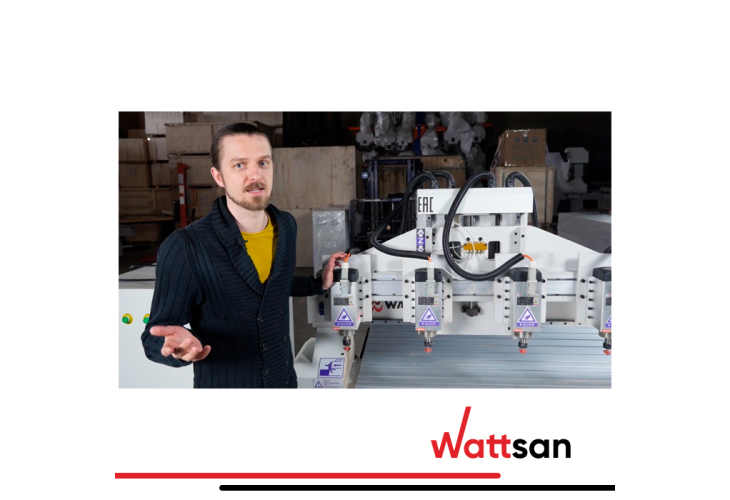 Превью 8 к 3D Фрезерный станок с ЧПУ с 4 шпинделями WATTSAN M1 1313 S4 NcStudio