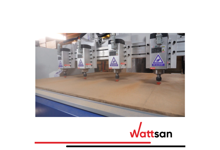 Превью 4 к 3D Фрезерный станок с ЧПУ с 4 шпинделями WATTSAN M1 1313 S4 NcStudio