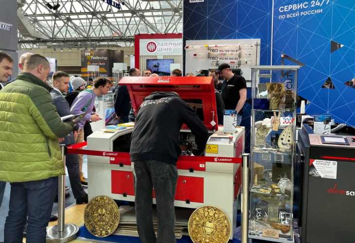 Превью 22 к Лазерный станок  с ЧПУ WATTSAN 6090 ST Статичный стол 80 Вт Reci W2