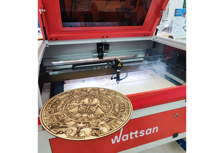 Превью 27 к Лазерный станок с ЧПУ WATTSAN 6090 LT— Подъёмный стол 90 Вт Reci W2