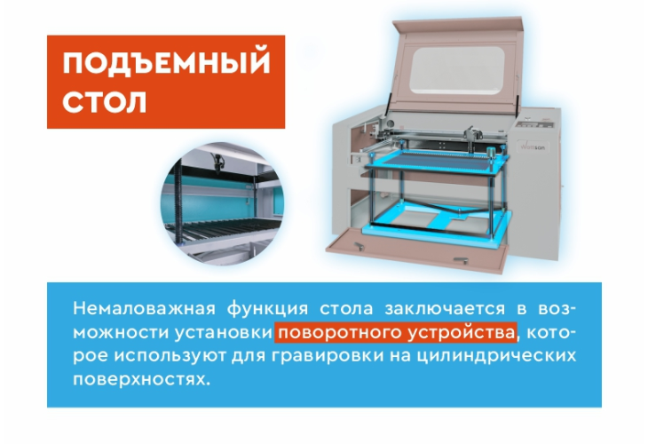 Превью 18 к Лазерный станок WATTSAN 1290 Duos LT Подъёмный стол 120 Вт Lasea F4