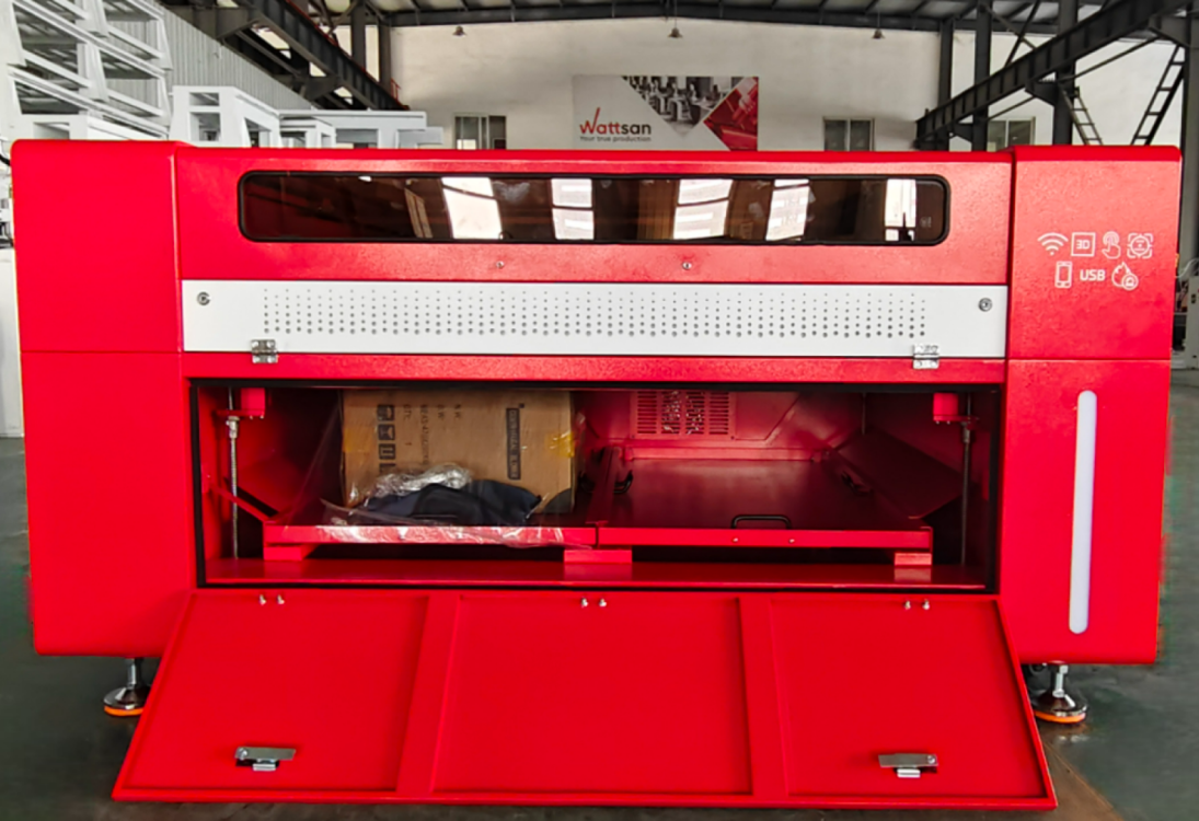 Комплектация лазерного станка Wattsan 1290 PRO: чиллер в упаковке.