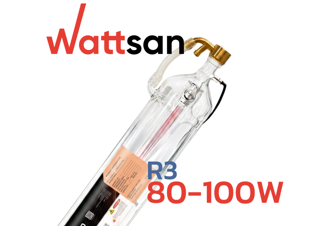 Превью 1 к Лазерная трубка CO2 Wattsan Wattsan R3 80-100 Вт для лазерных станков