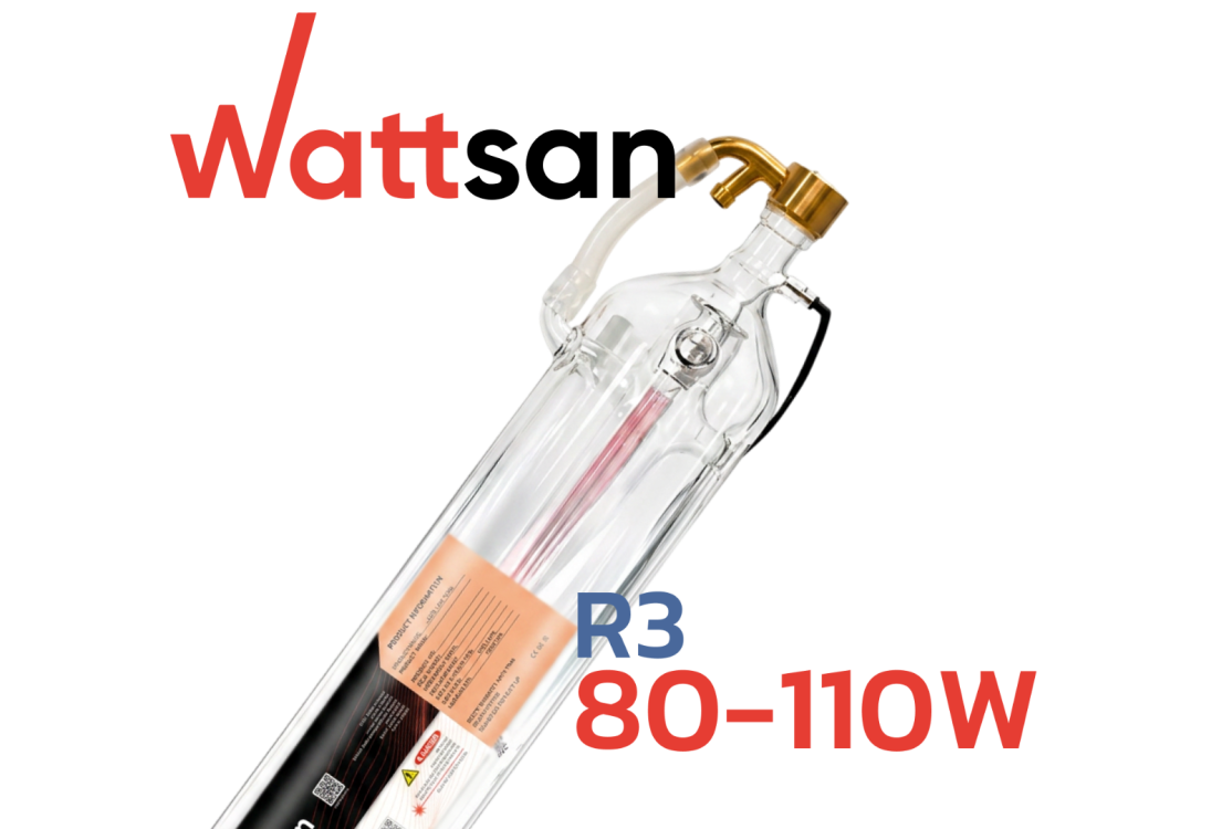 Превью 1 к Лазерная трубка CO2 Wattsan Wattsan R3 80-100 Вт для лазерных станков
