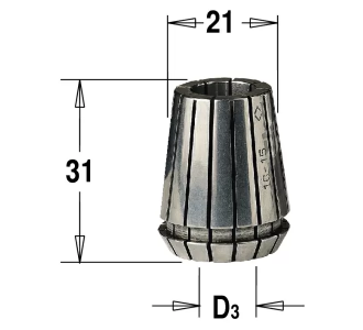 ER20 D=6,35 цанга высокоточная