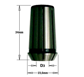 Цанга D=6,35 L=34