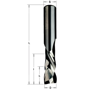 Фреза спиральная монолитная 6x22x60 Z=1+1 S=6 RH