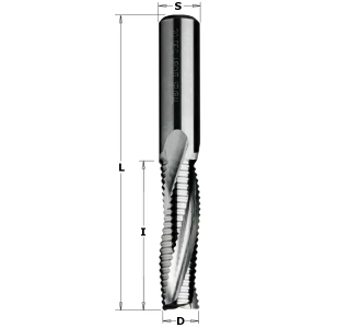Фреза спиральная монолитная 16x72x120 Z=3R S=16 RH