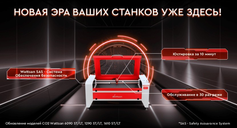 Модернизация CO2-станков Wattsan — новое поколение решений